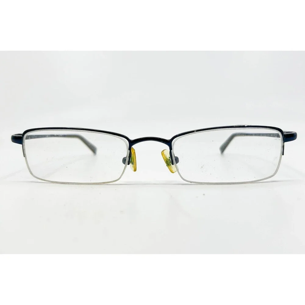Nautica Eyeglasses Mens Navy Blue Half Rim N7139 038 Stainless 50-18-140
